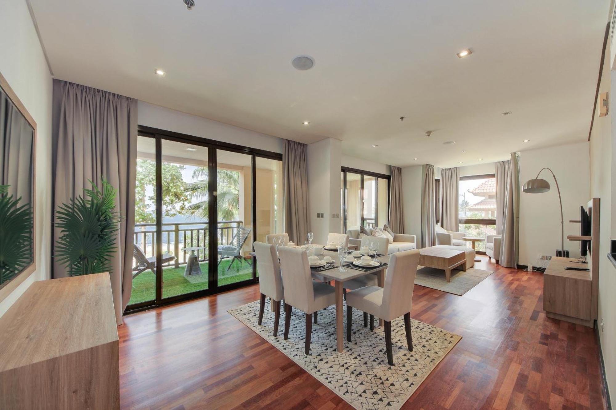Luxe Getaways Royal Amwaj Palm Jumeirah Resort Apartment Holiday Home ดูไบ ภายนอก รูปภาพ