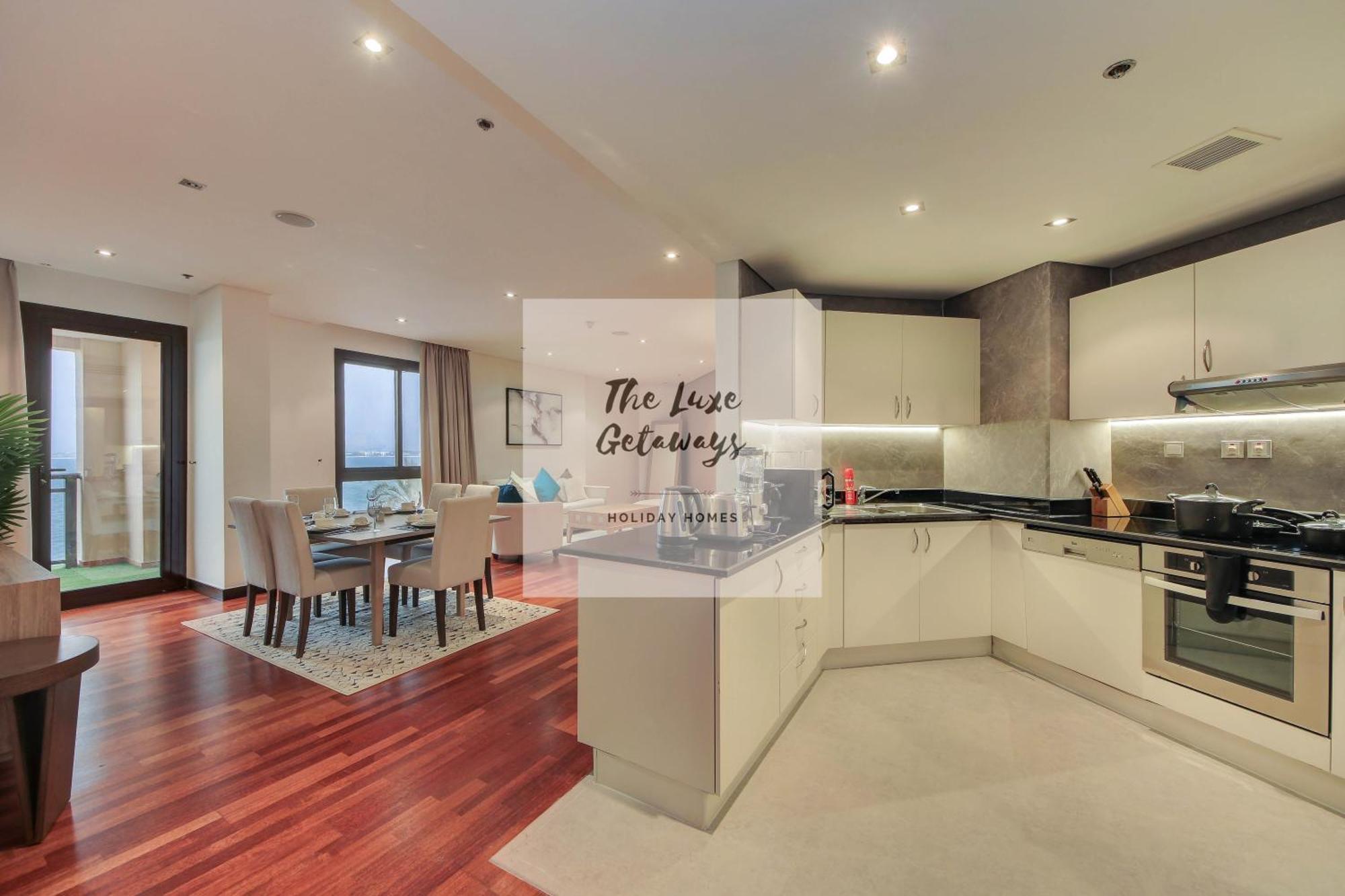 Luxe Getaways Royal Amwaj Palm Jumeirah Resort Apartment Holiday Home ดูไบ ภายนอก รูปภาพ