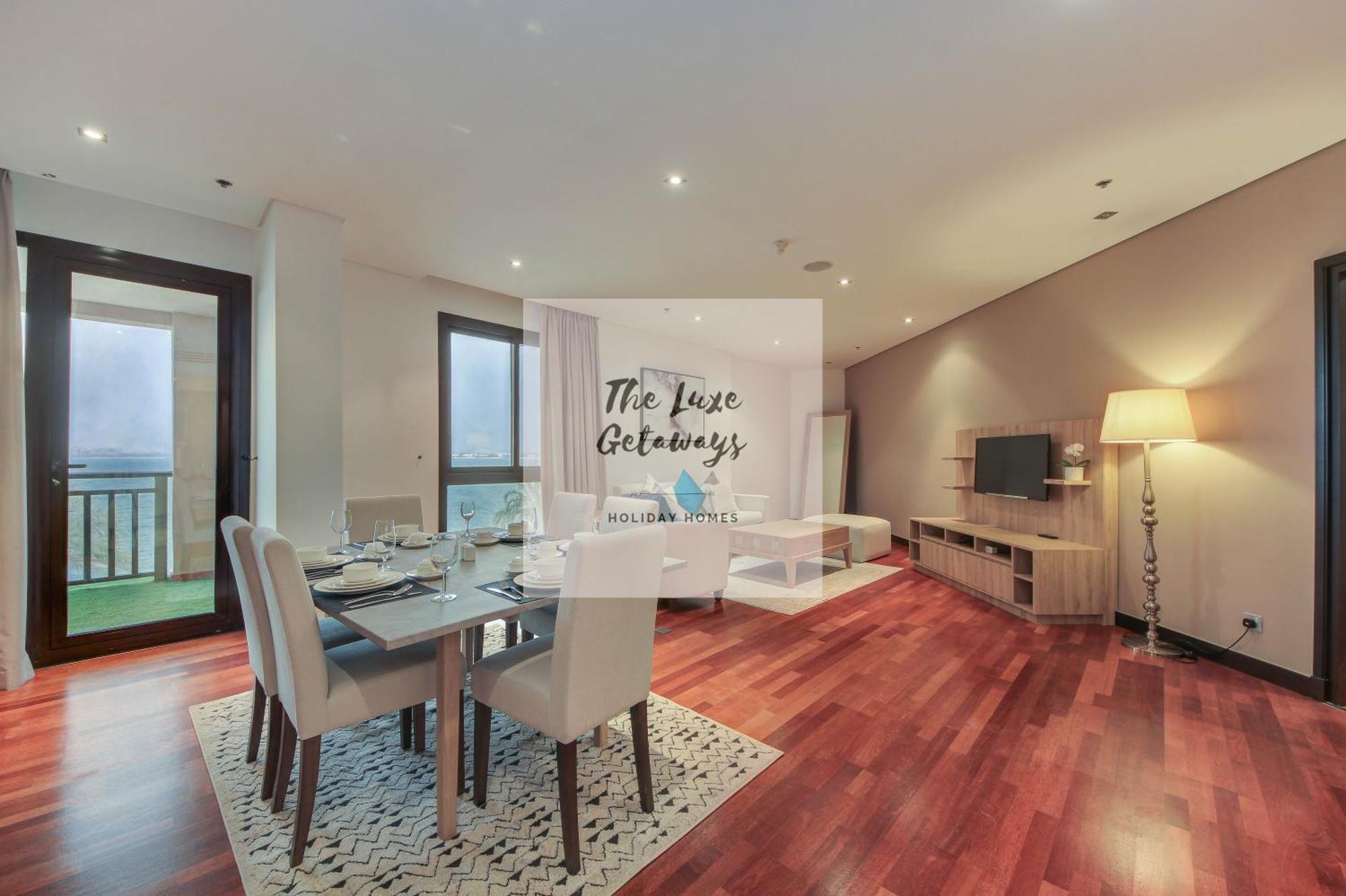 Luxe Getaways Royal Amwaj Palm Jumeirah Resort Apartment Holiday Home ดูไบ ภายนอก รูปภาพ