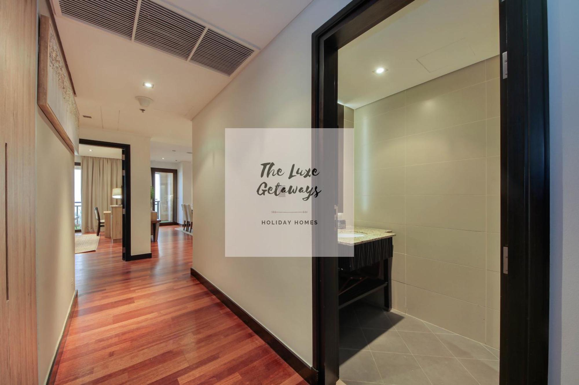 Luxe Getaways Royal Amwaj Palm Jumeirah Resort Apartment Holiday Home ดูไบ ภายนอก รูปภาพ