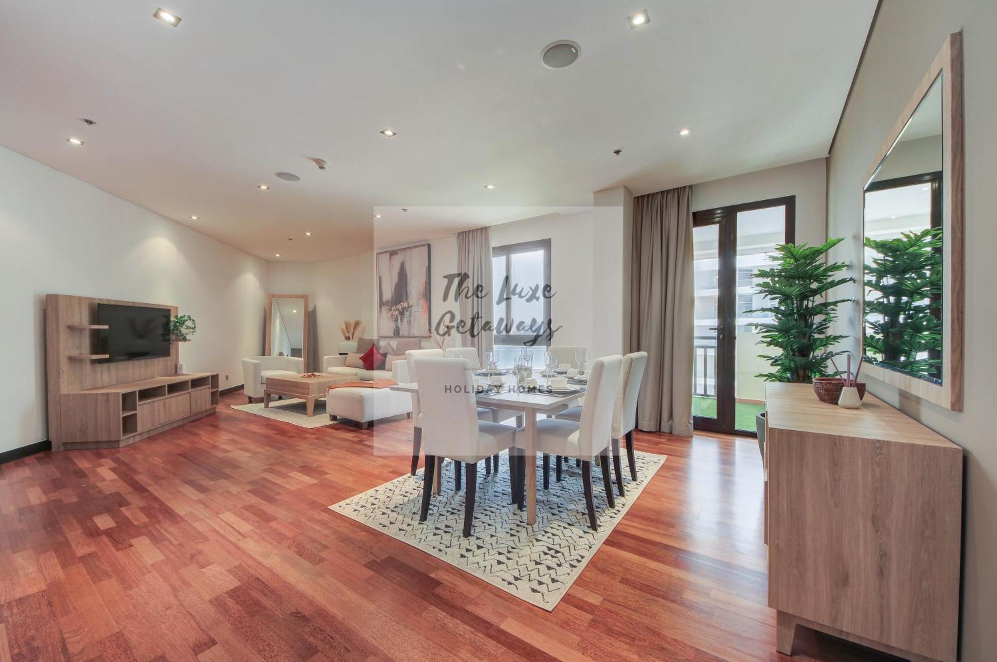 Luxe Getaways Royal Amwaj Palm Jumeirah Resort Apartment Holiday Home ดูไบ ภายนอก รูปภาพ