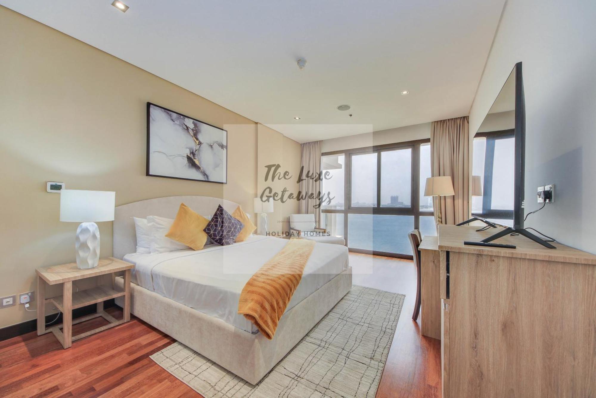 Luxe Getaways Royal Amwaj Palm Jumeirah Resort Apartment Holiday Home ดูไบ ภายนอก รูปภาพ