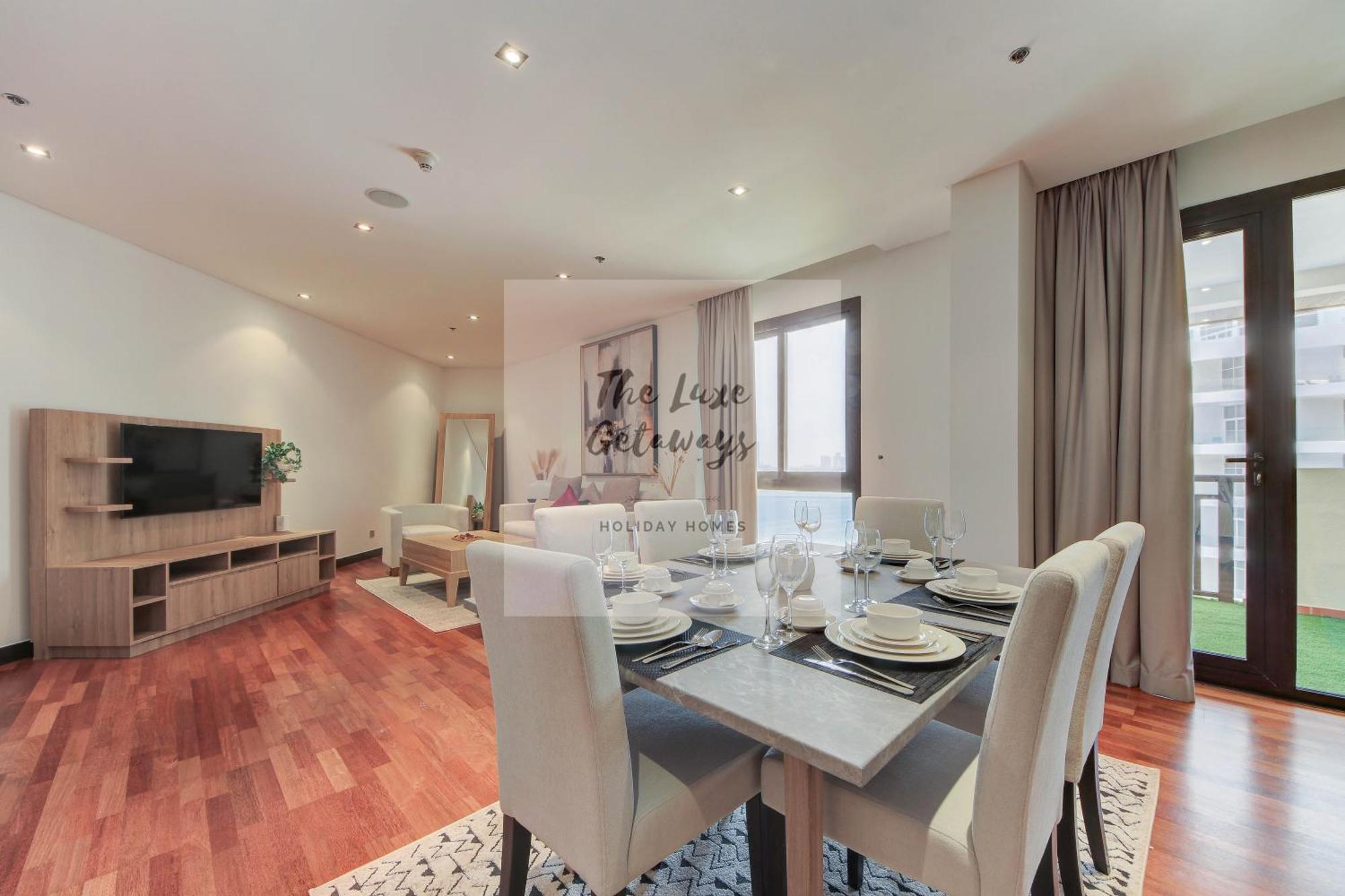 Luxe Getaways Royal Amwaj Palm Jumeirah Resort Apartment Holiday Home ดูไบ ภายนอก รูปภาพ