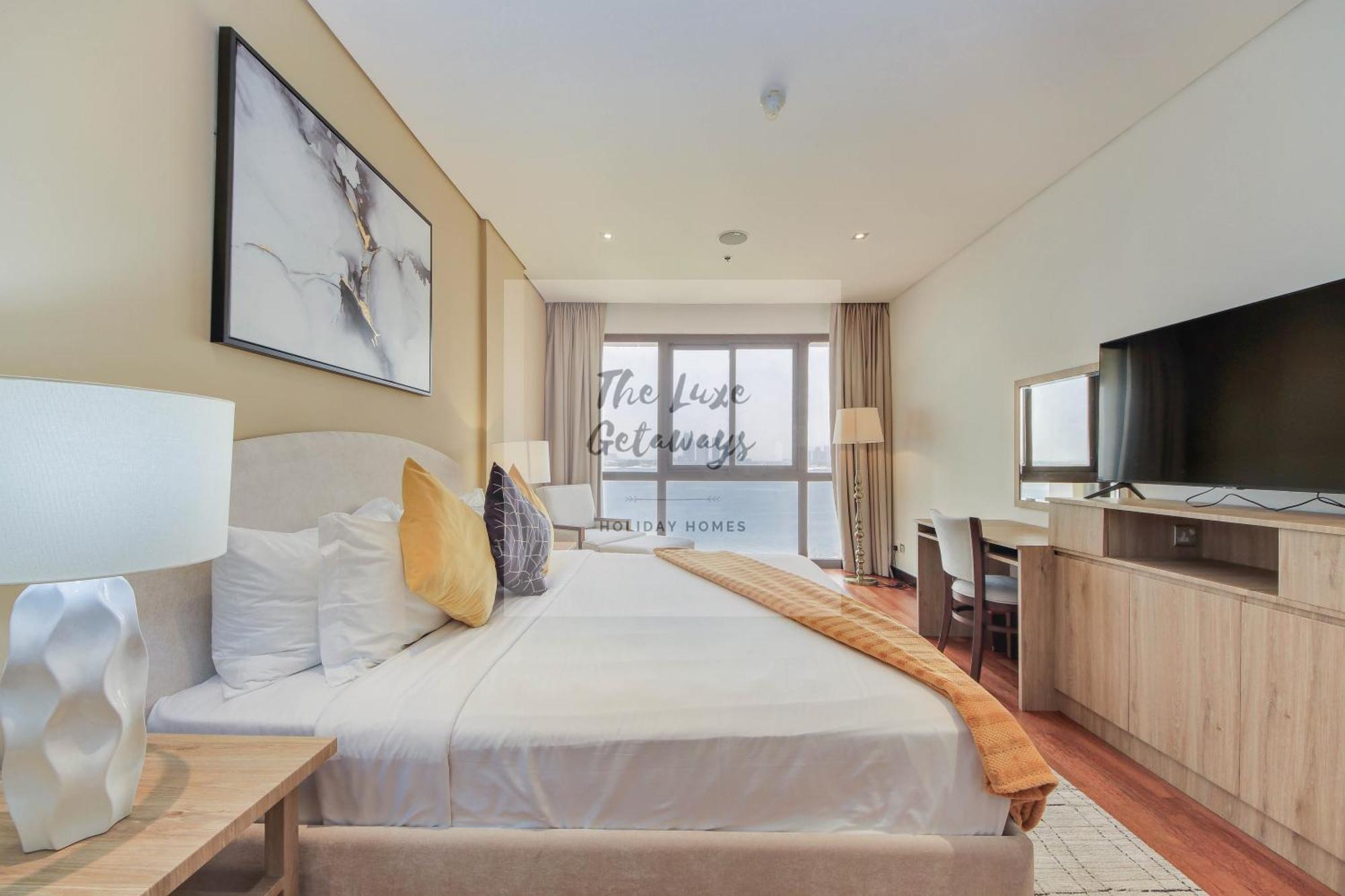 Luxe Getaways Royal Amwaj Palm Jumeirah Resort Apartment Holiday Home ดูไบ ภายนอก รูปภาพ