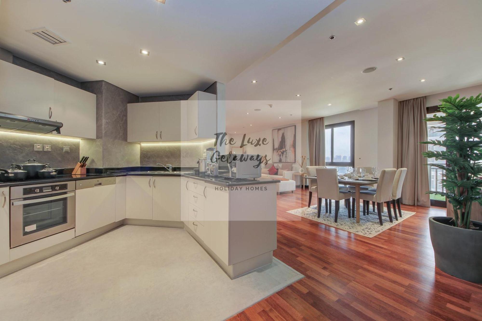 Luxe Getaways Royal Amwaj Palm Jumeirah Resort Apartment Holiday Home ดูไบ ภายนอก รูปภาพ
