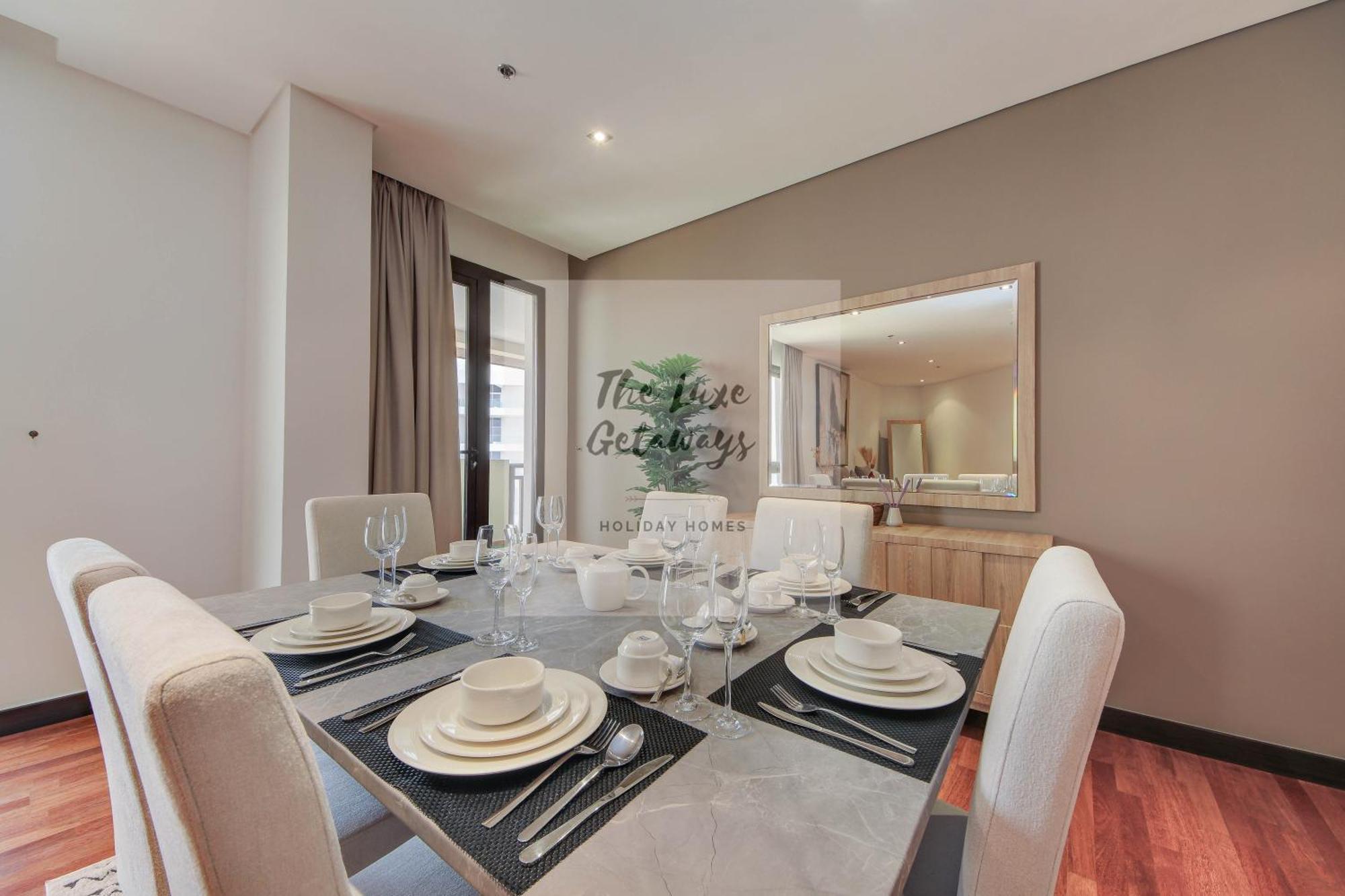Luxe Getaways Royal Amwaj Palm Jumeirah Resort Apartment Holiday Home ดูไบ ภายนอก รูปภาพ